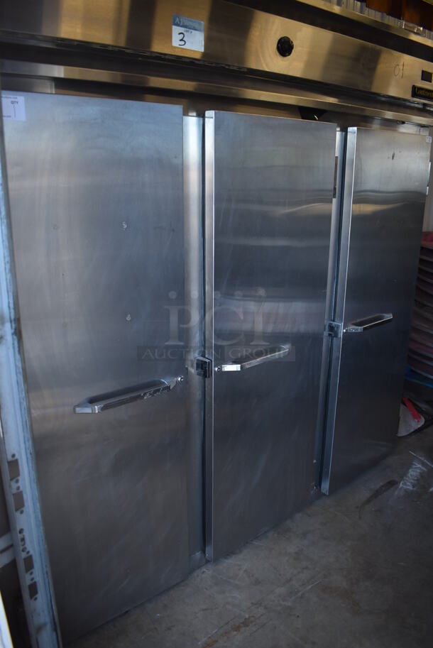 Continental Stainless Steel Commercial 3 Door Reach In Warmer. 78x34x78. Cannot Test - Unit Needs New Power Cord - Image 2 of 8