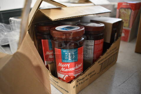 ALL ONE MONEY! Lot of 5 Maraschino Cherry Bottles!