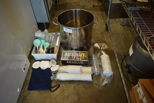 ALL ONE MONEY! Lot of Various Items Including Metal Stock Pot and Utensils - Image 1 of 6