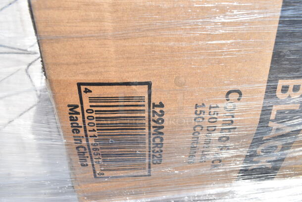 PALLET LOT of 15 BRAND NEW Boxes Including 2 Box 485UJ20NEON Choice 20" Neon Extra-Long Assorted Unwrapped Straw - 2000/Case, 346WSNSM Choice Medium Weight White Wrapped Plastic Spork, Straw, and Napkin Kit - 1000/Case, 129MCR32B Choice 32 oz. Black Round Microwavable Heavy Weight Container with Lid 7 1/4" - 150/Case, 760DOMELID16 Choice 12-22 oz. Translucent Cold Cup Dome Lid with Opening - 1000/Case. 15 Times Your Bid!  - Image 4 of 11