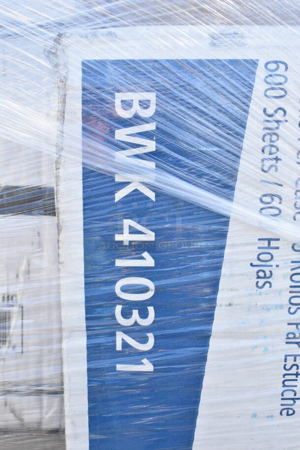 55 BRAND NEW Boxes Including 3 Box 394365XL Noble Products Powder-Free Disposable Clear Vinyl Gloves for Foodservice - Extra Large - 1000/Case, 347RPBD10WHG Visions 10" White Plastic Plate with Gold Bands - 120/Case, 500LSTRWL Choice 9, 12, 16, 20, and 24 oz. Clear Sip-Through Lid with Extra-Wide Opening - 1000/Case, 127RD32COMBO Choice 32 oz. Customizable Microwavable Clear Round Deli Container and Lid Combo Pack - 250/Case, 129MCR16W Choice 16 oz. White 6 1/4" Round Microwavable Heavy Weight Container with Lid - 150/Case, 4 Box 433NHT109 Choice 1/6 Standard Size Beige "Thank You" Script Heavy-Duty Plastic T-Shirt Bag - 600/Case, 394365S Noble Products Powder-Free Disposable Clear Vinyl Gloves for Foodservice - Small - 1000/Case, 394345L Noble NexGen Powder-Free Disposable Black Hybrid 3 Mil Thick Gloves - Large - 1000/Case, 5 Box 5002BNAPBLK Choice Black 2-Ply Customizable Beverage / Cocktail Napkin - 1000/Case, 1501405NAT Choice 2 3/4" x 10" Kraft Disposable Silverware / Bakery / Churro Bag - 2000/Case, 500LSTRWL Choice 9, 12, 16, 20, and 24 oz. Clear Strawless / Sip Lid - 1000/Case. 55 Times Your Bid!  - Image 6 of 12