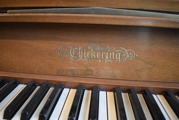 Chickering Wooden Piano. 57.5x23.5x40 - Image 7 of 7