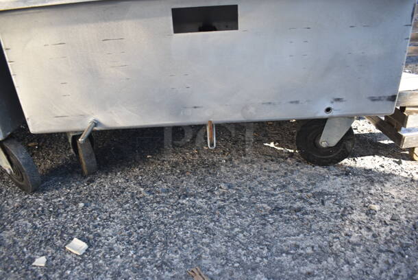 Metal Commercial Dolly w/ Push Handle on Commercial Casters. 27x32x39 - Image 3 of 3