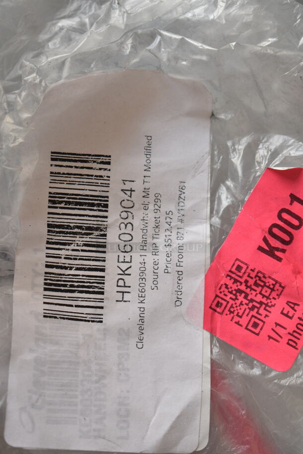 3 BRAND NEW SCRATCH AND DENT! Items; HPS103643 Cleveland S103643 Latch;Door;Paddle Type Service, HPKE52752 Cleveland KE52752 Valve Piston;Td2 Prior 36892, HPKE6039041 Cleveland KE603904-1 Handwheel; Mt T1 Modified. 3 Times Your Bid! - Image 5 of 5