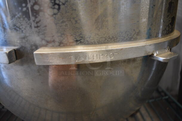 Hobart VMLHP40 Stainless Steel Commercial 40 Quart Mixing Bowl. 22x17x15 - Image 5 of 5