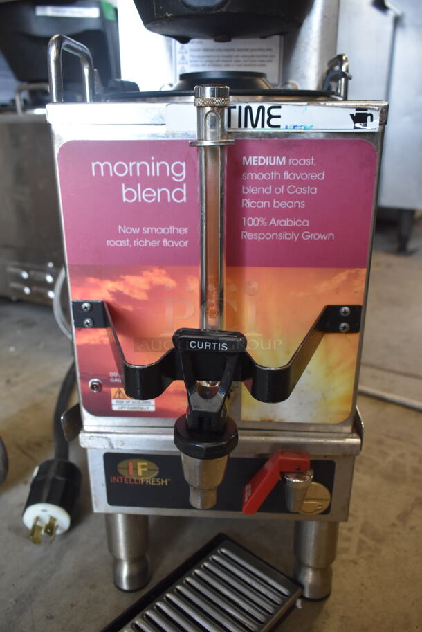 Curtis GEMSIF10A2419 Stainless Steel Commercial Countertop Coffee Machine w/ Satellite Server, Hot Water Dispenser, 2 Poly Brew Baskets and Drip Tray. 220 Volts, 1 Phase. - Image 7 of 10