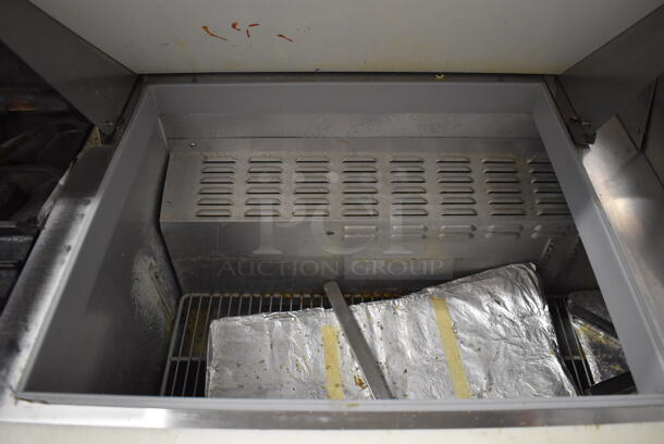 Continental SW60-24M Stainless Steel Commercial Sandwich Salad Prep Table Bain Marie Mega Top on Commercial Casters. 115 Volts, 1 Phase. 60x34x42.5. Tested and Powers On But Does Not Get Cold - Image 5 of 9