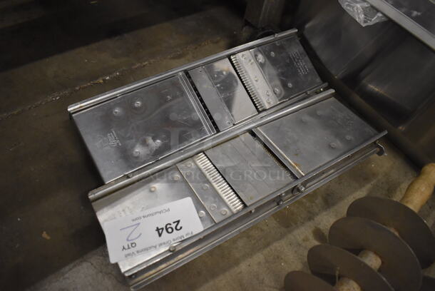 2 Stainless Steel Mandolin Slicers. 16x5x2.5. 2 Times Your Bid! - Image 1 of 3