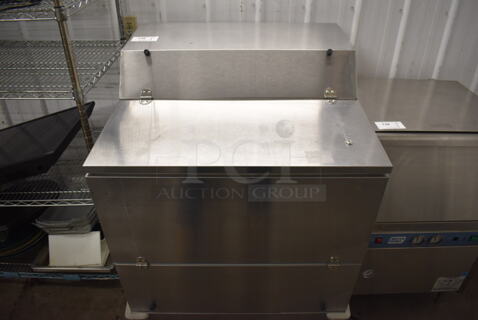 Stainless Steel Commercial Milk Cooler on Commercial Casters. 115 Volts, 1 Phase. 34x33x47. Tested and Working!