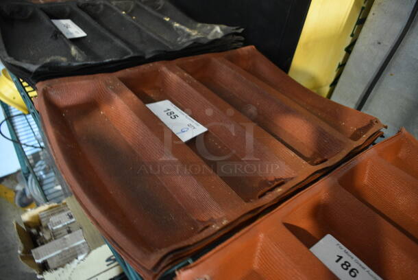 9 Orange Silform 4 Loaf Baking Pan Liners. 18x13x1.5. 9 Times Your Bid! - Image 2 of 3