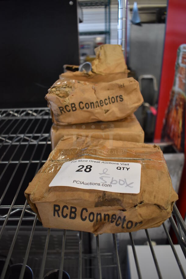 ALL ONE MONEY! Lot of 5 Boxes of BRAND NEW! RCB Connectors. - Image 3 of 3