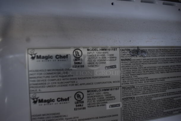 Magic Chef HMM1611ST Microwave 120 Volt 1 Phase - Image 5 of 6