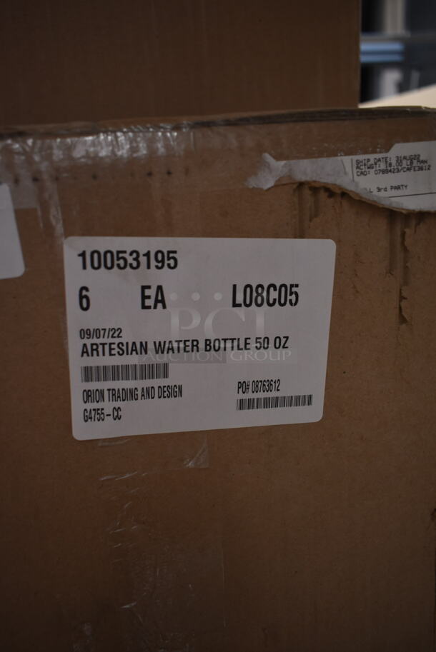 7 Boxes of 6 BRAND NEW IN BOX! Orion G4755-CC Artesian 50 oz Water Bottle. 7 Times Your Bid! - Image 9 of 9