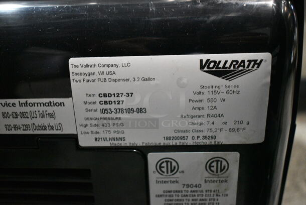 Vollrath CBD127 Metal Commercial Countertop 2 Hopper Slushie Machine. 115 Volts, 1 Phase. Tested and Working! - Image 5 of 5