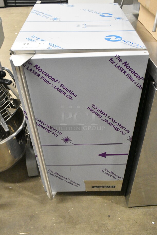 BRAND NEW SCRATCH AND DENT! 2024 Hoshizaki C-80BAJ-AD Stainless Steel Undercounter Cubelet Ice Machine - 80 lb. 115 Volts, 1 Phase.  - Image 2 of 9