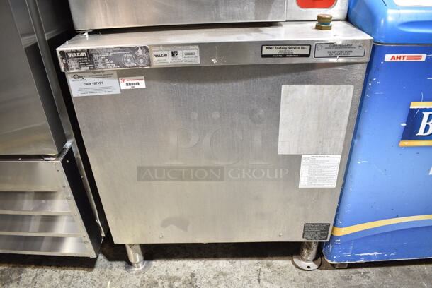 Vulcan C24GA6 Stainless Steel Commercial Floor Style Natural Gas Powered Double Deck Steam Cabinet. 125,000 BTU.  - Image 6 of 7