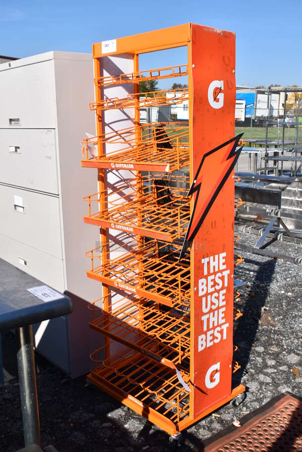 Orange Metal Rack. 24x20x66 - Image 2 of 6