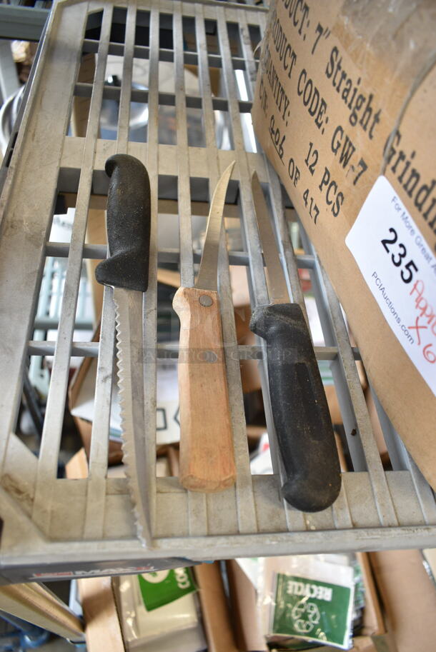 60 SHARPENED Stainless Steel Knives Including Boning/Fillet Knives. 60 Times Your Bid!  - Image 5 of 5