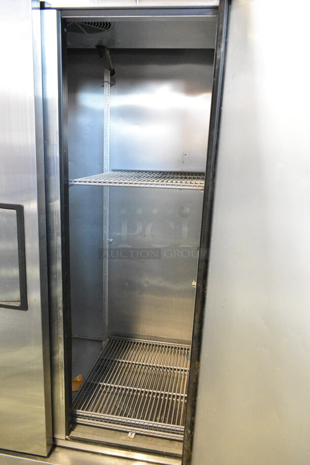 2019 True T-35-HC Stainless Steel Commercial 2 Door Reach In Cooler w/ Poly Coated Racks. 115 Volts, 1 Phase. Tested and Powers On But Does Not Get Cold - Image 3 of 5