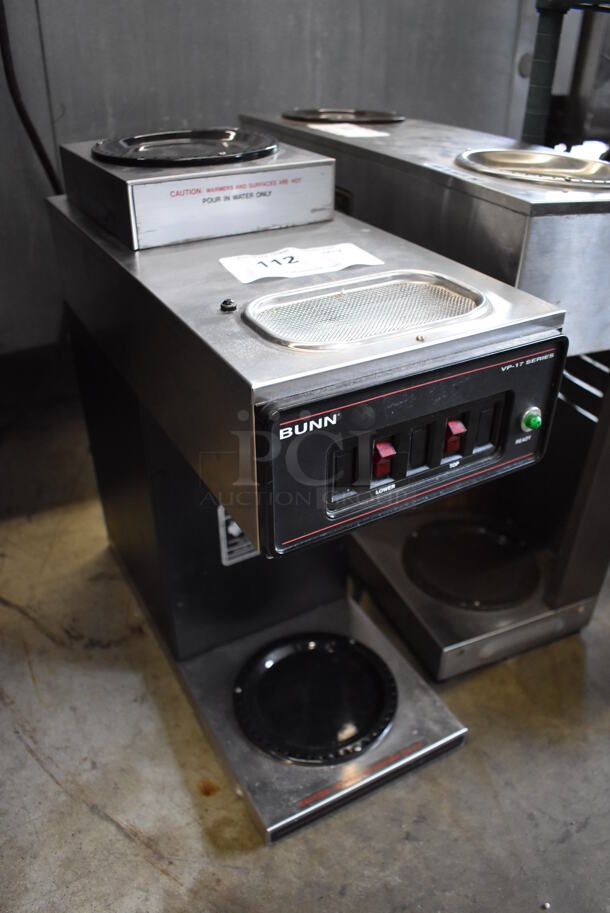 Bunn VP17-2 Stainless Steel Commercial Countertop 2 Burner Coffee Machine. 120 Volts, 1 Phase. 8x18.5x19 - Image 2 of 5