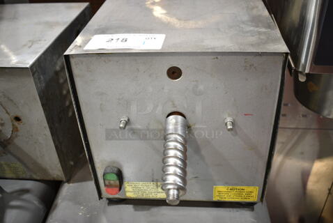 Olde Tyme PN2 Stainless Steel Commercial Countertop Nut Grinder Base. 115 Volts, 1 Phase. Tested and Powers On