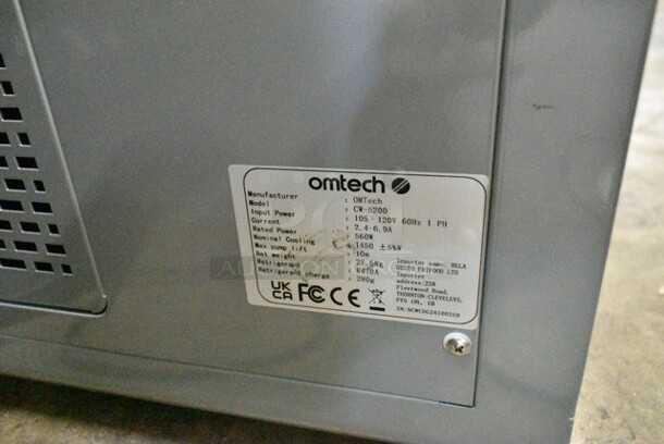 BRAND NEW SCRATCH AND DENT! Omtech CW-5200 Water Chiller for Laser Engraver & Cutter, Industrial Water Chiller for CO2 Laser Engraving & Cutting Machine. 105-120 Volts, 1 Phase. Tested and Working! - Image 5 of 5