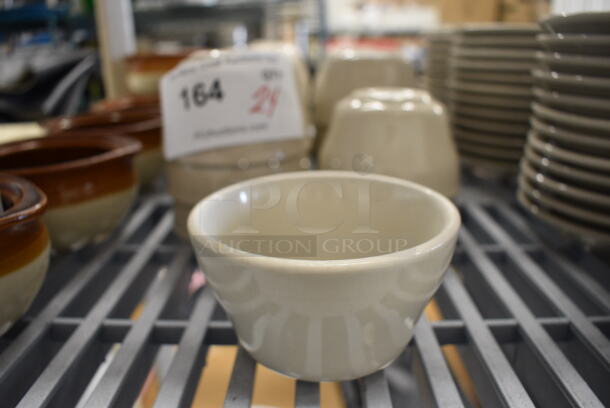 24 White Ceramic Bowls. 4x4x2.5. 24 Times Your Bid!