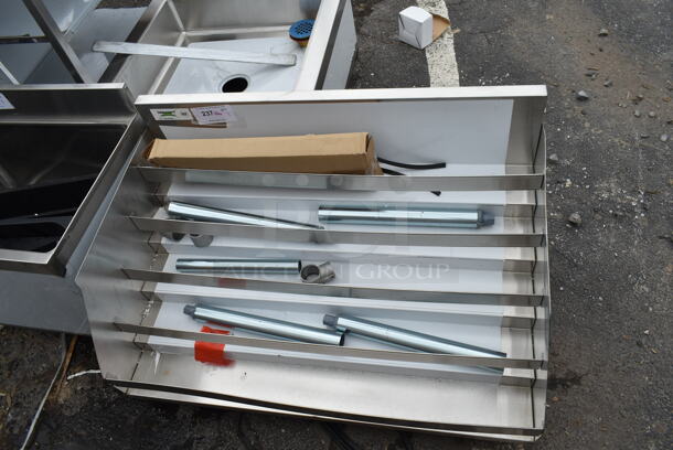 BRAND NEW SCRATCH AND DENT! Regency 600LDR2336 36" Five-Tiered Stainless Steel Liquor Display Rack - 23" Deep - Image 2 of 5