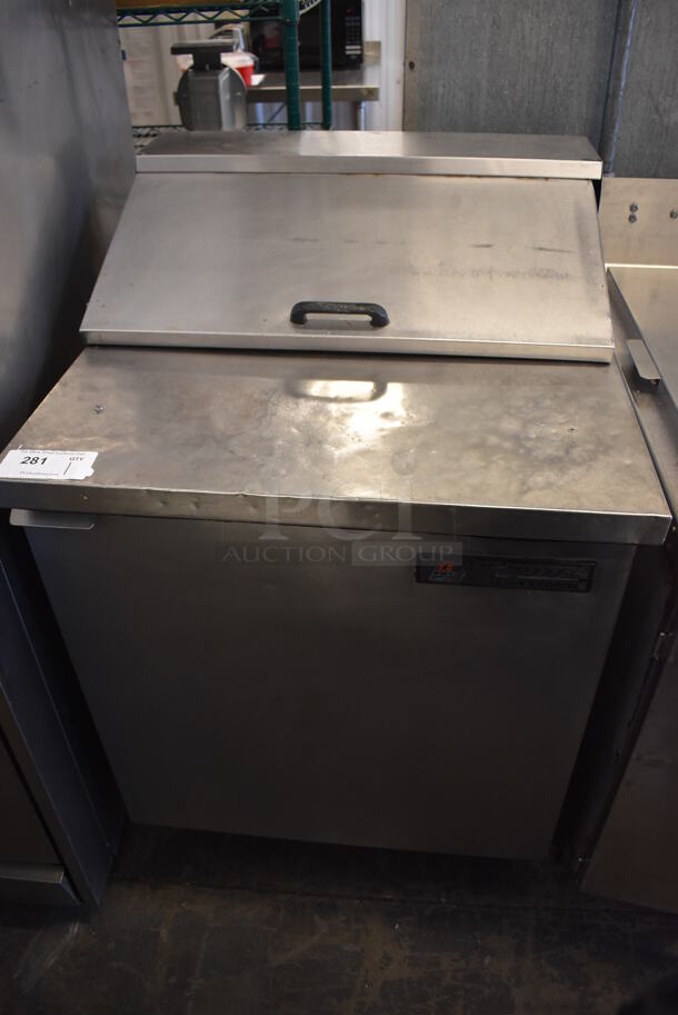 True TSSU-27-8 Stainless Steel Commercial Sandwich Salad Prep Table Bain Marie Mega Top. 115 Volts, 1 Phase. 27.5x30x44. Tested and Powers On But Does Not Get Cold - Image 3 of 7
