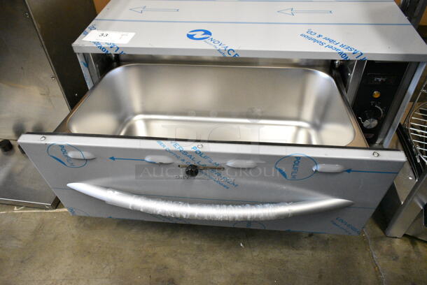 BRAND NEW SCRATCH AND DENT! ServIt 423WDSFS1 Single Freestanding Drawer Warmer. 120 Volts, 1 Phase. Tested and Working! - Image 4 of 6