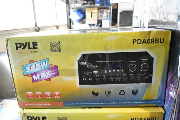 7 IN ORIGINAL BOX! Items Including Pyle PNX8BK Microphone, Masingo Karaoke Machine, 3 Pyle PDA69BU Digital Karaoke Amplifier. 7 Times Your Bid!  - Image 5 of 8