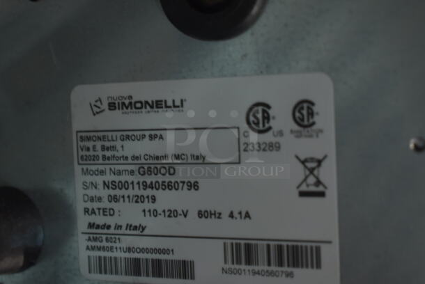 Nuova Simonelli G60OD Metal Countertop Espresso Machine. Missing Lid. 110-120 Volts, 1 Phase. Tested and Working! - Image 5 of 5
