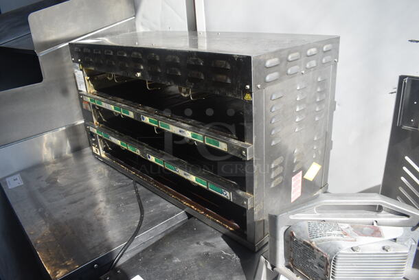 Prince Castle EHB34A Commercial Stainless Steel Electric Countertop 2 Shelf Holding Bin. 208-240V.  - Image 4 of 7