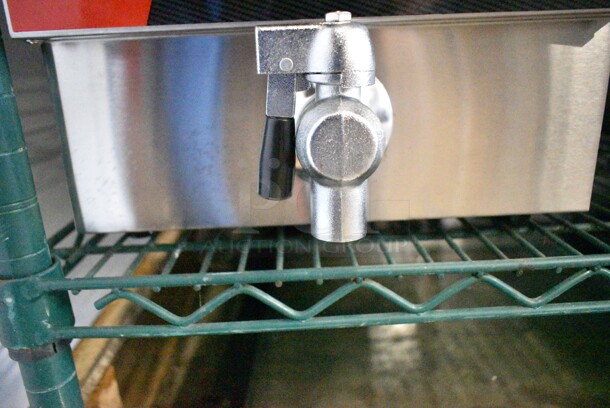 BRAND NEW SCRATCH AND DENT! 2024 Crosson Stainless Steel Commercial Countertop Electric Powered Deep Fat Fryer w/ Metal Lid and Metal Fryer Basket.  - Image 5 of 8