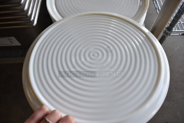 20 White Ceramic Plates. 12.5x12.5x1. 20 Times Your Bid! - Image 3 of 3
