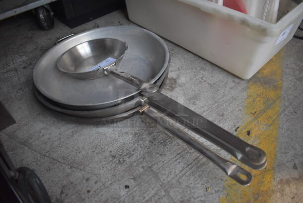 4 Various Metal Skillets. Includes 26x14x2. 4 Times Your Bid!