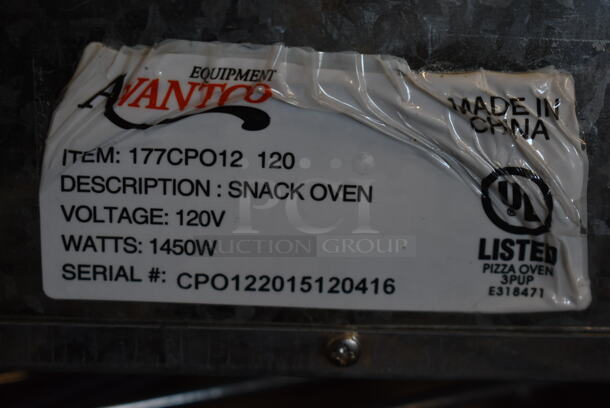 Avantco 177CPO12 Stainless Steel Commercial Countertop Snack / Pizza Oven. 120 Volts, 1 Phase. Tested and Working! - Image 11 of 11