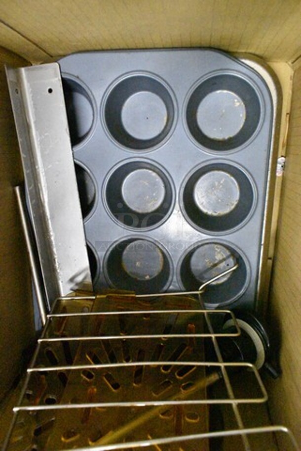 ALL ONE MONEY! Lot of Various Items Including Extension Cord, Muffin Baking Pans, Utensils, Roller Door Pieces, Thermopile Safe 541700237 TY for Mainstreet Fryer, 378PSMM2116 Bowl Gasket, Oven Mitt.  - Image 8 of 12