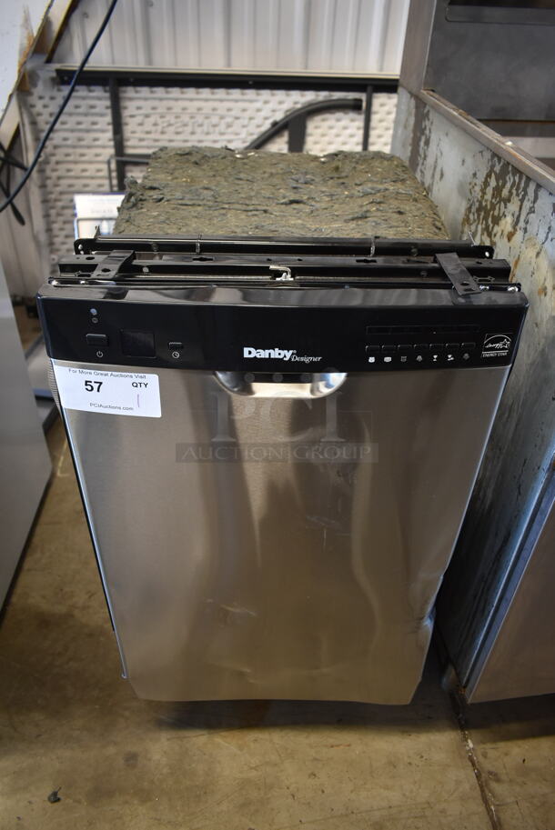 BRAND NEW SCRATCH AND DENT! Danby DDW1802EBLS Stainless Steel Undercounter Dishwasher. 120 Volts, 1 Phase.  - Image 1 of 9