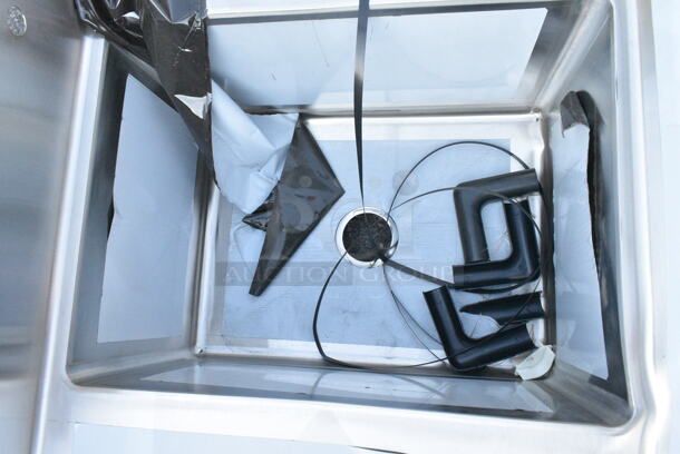 BRAND NEW SCRATCH AND DENT! Regency 600S21824218 Stainless Steel Commercial 2 Bay Sink w/ Dual Drain Boards. No Legs. Bays 18x24. Drain Boards 16.5x26 - Image 6 of 8