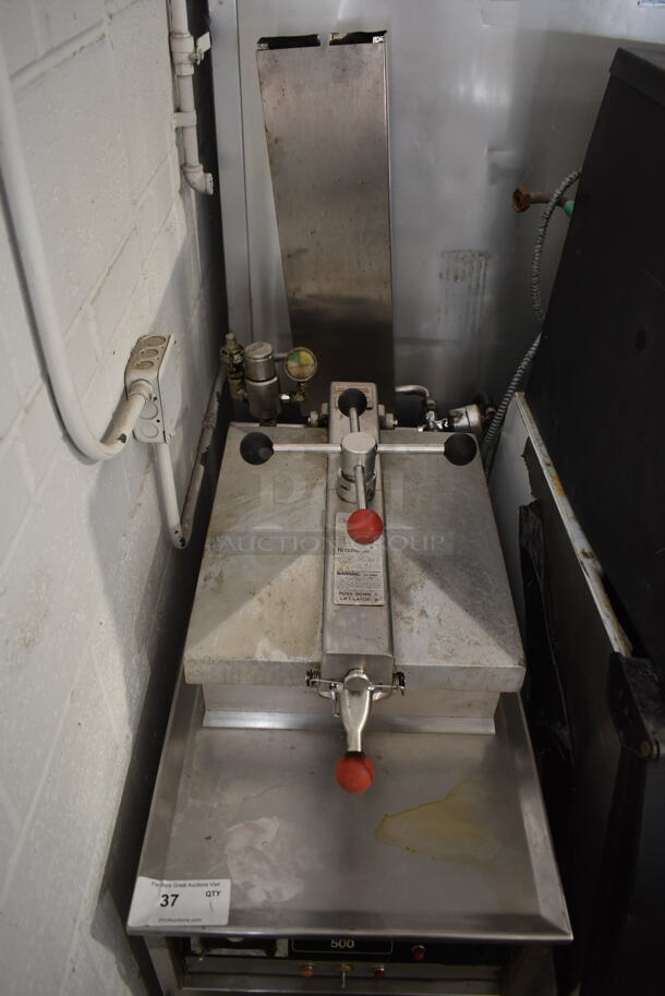 Henny Penny 500 Stainless Steel Commercial Floor Style Electric Powered Deep Fat Pressure Fryer on Commercial Casters. 220 Volts, 3 Phase.  - Image 2 of 9