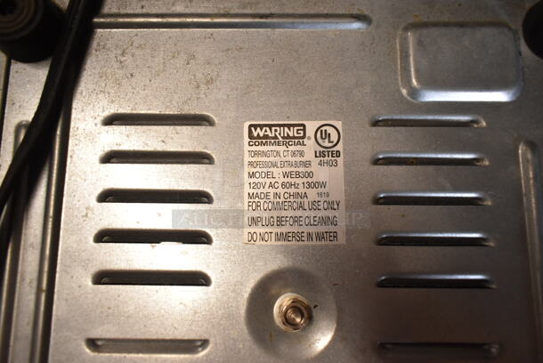 Waring WEB300 Metal Countertop Single Burner Range. 120 Volts, 1 Phase.  - Image 2 of 2