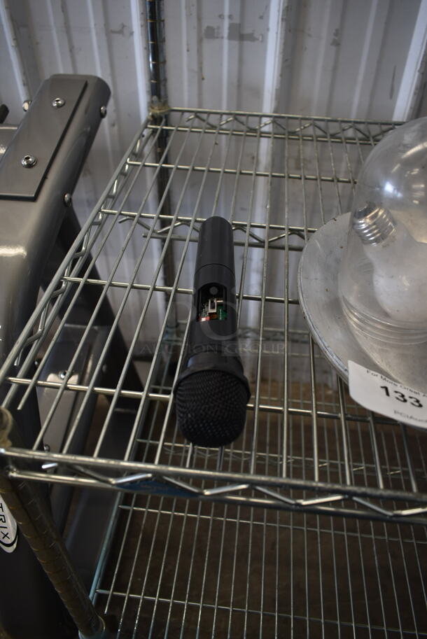 ALL ONE MONEY! Lot of Metal Pans, Microphone and Light Cover - Image 4 of 4