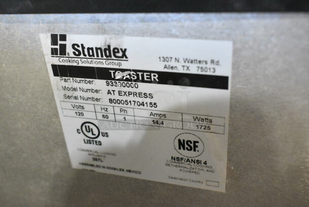 APW Wyott AT EXPRESS Stainless Steel Commercial Countertop Conveyor Toaster Oven. 120 Volts, 1 Phase.  - Image 6 of 6
