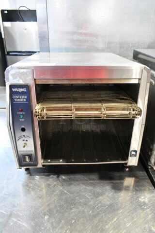 Waring CTS1000 Stainless Steel Commercial Countertop Conveyor Toaster Oven. 120 Volts, 1 Phase. Cannot Test Due To Missing Power Switch