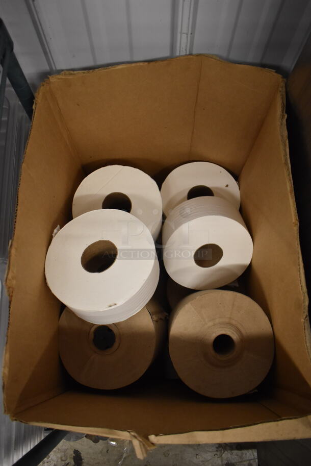 ALL ONE MONEY! Lot of 2 Boxes of Paper Product; Plastic Lids and Commercial Toilet Paper - Image 3 of 3