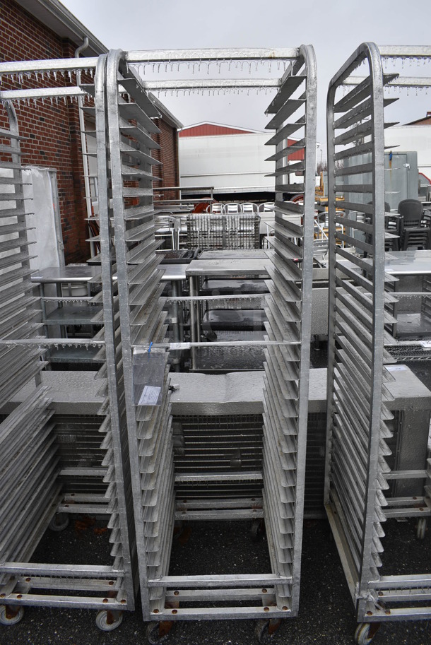 Metal Commercial Pan Transport Rack on Commercial Casters. 20.5x26x74 - Image 1 of 4