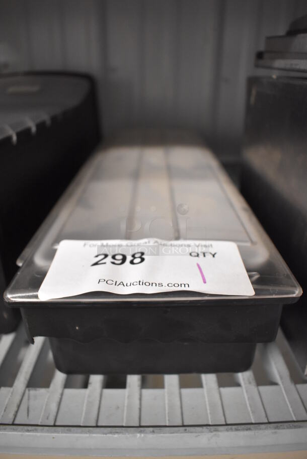 Black and Clear Poly Topping Rail w/ Drop Ins. 20x6x4 - Image 2 of 4