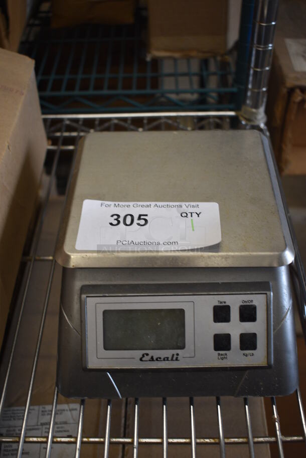 San Jamar Model SCDG13 Escali Metal Countertop Food Portioning Scale. 7x10x4
