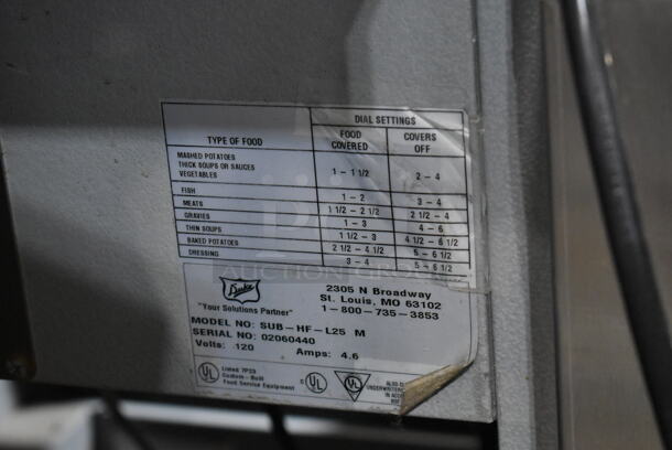 Duke Stainless Steel Commercial Subway Sandwich Make Line Prep Station w/ Lowering Sneeze Guard.  - Image 5 of 6